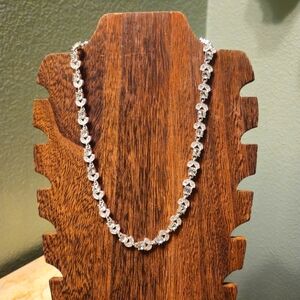 Napier Vintage Swarovski Crystal Leaf Motif Necklace.